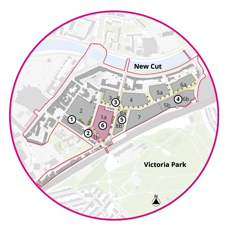 Plan showing the proposed employment strategy. The existing businesses along the southern part of Willway Street are expected to remain. The council are working with Help Bristol’s Homeless to find a new home. Commercial or community spaces will provide active frontages to the central public space. Plot 1a, between Whitehouse Street and Willway Street, is identified as a location with an employment focus, including light industrial workspace. The centre of the site is shown as a possible location of a community space. The council are working with Help Bristol’s Homeless, (located on Spring Street) to find a new home.