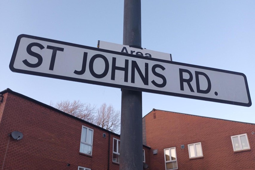 Road sign of St John's Road