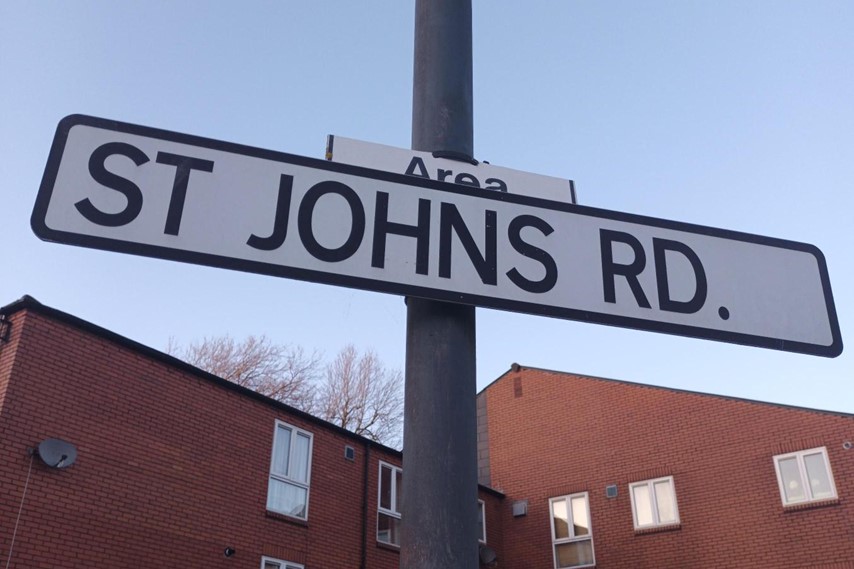Road sign of St John's Road