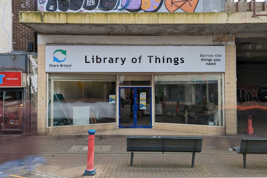 Bedminster Library of Things shop front on East Street