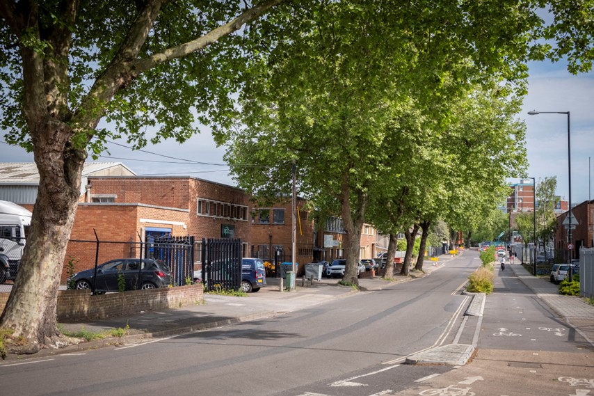 Photo of the southern end of Whitehouse Street